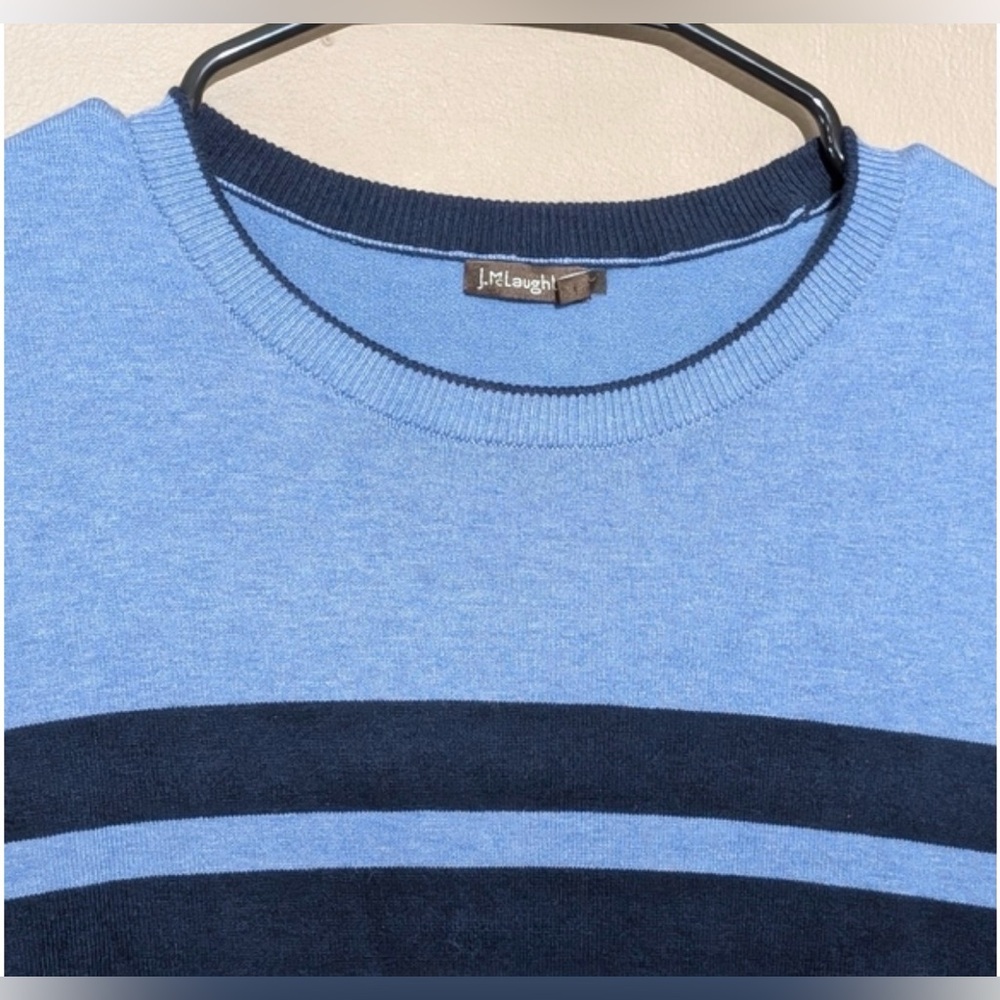 J. McLaughlin Poet Sweater In Stripe, Size:Small, Color: Blue - Picture 5 of 9